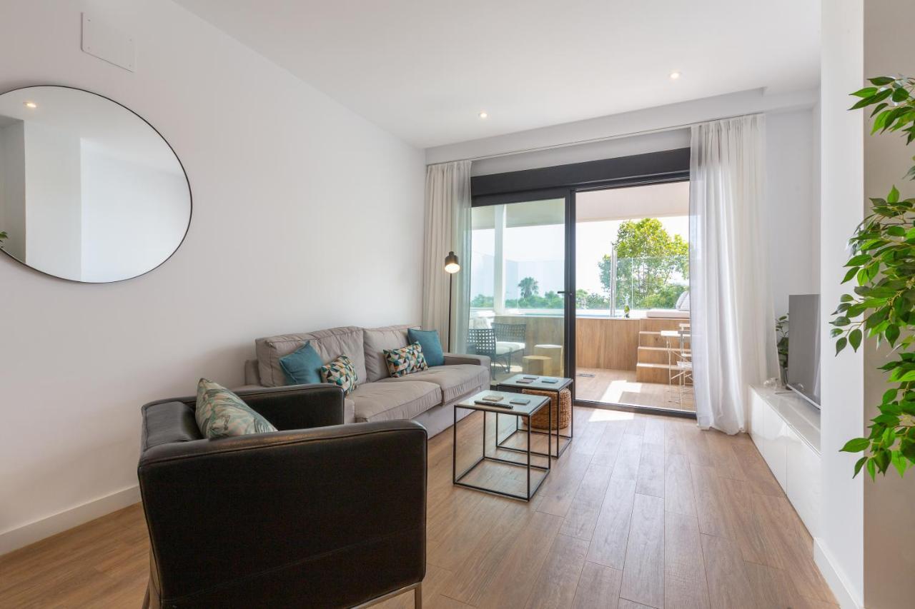דירות טורמולינוס Terraza Del Mar: Apartamento Con Terraza Y Piscina מראה חיצוני תמונה
